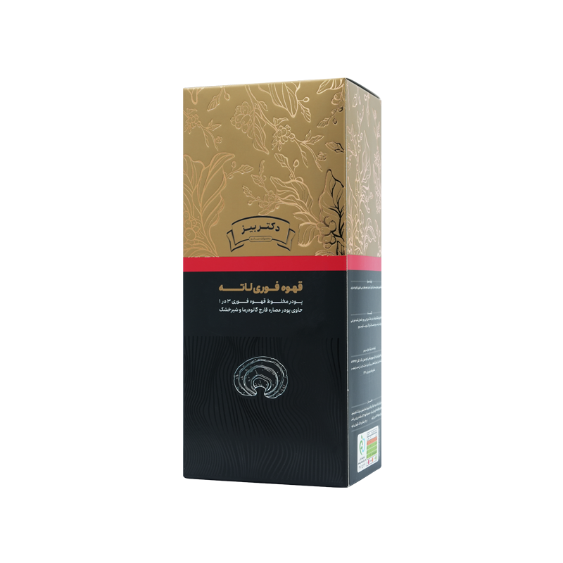 کافه لاته با قارچ گانودرما ۲۰ عددی (قهوه)